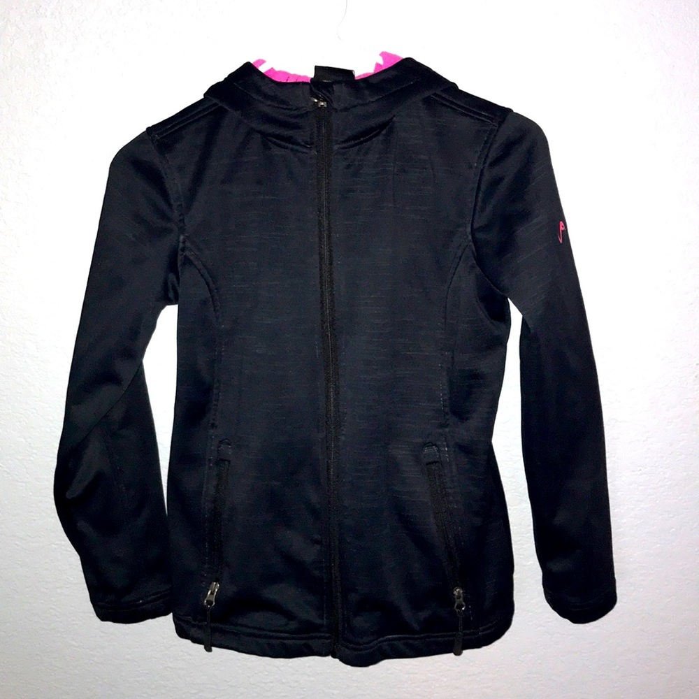 XS black soft shell jacket